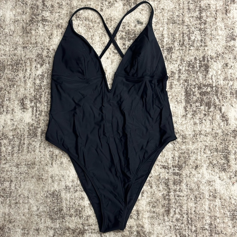 Black one piece Swimsuit